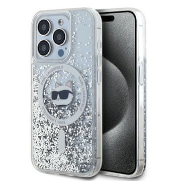 Karl Lagerfeld MagSafe prozirna maskica s tekućim glitterom za iPhone 13 Pro Max