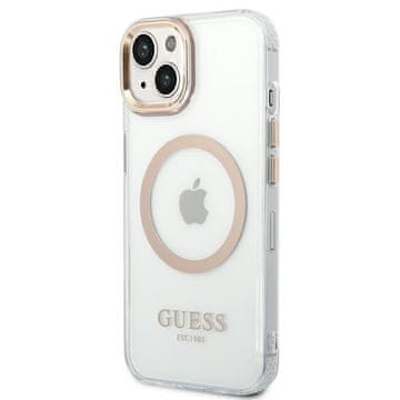 Guess Guess Tvrda Futrola Za Iphone 13 14 15 Za Magsafe S Metalnim Okvirom