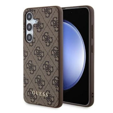 Guess Futrola za iPhone A35 Hardcase 4G Metalni Logo Smeđa