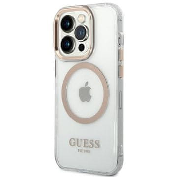 Guess Guess Futrola S Metalnim Okvirom Za Iphone 14 Pro 6.1 Za Visoku Zaštitu Magsafe
