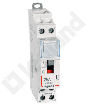 LEGRAND Modularni kontaktor 25A 2NO 0R 230V AC s ručnim upravljanjem SM425 004147/412544