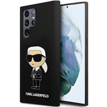 Karl Lagerfeld Silikonska maskica Ikonik za Samsung Galaxy S24 Ultra, crna