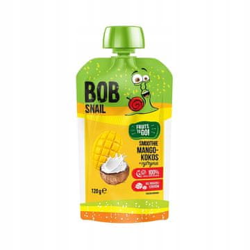 Bob Snail Smoothie s okusom manga, kokosa i limuna 120 g