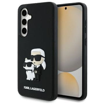 Karl Lagerfeld Maska za Samsung Galaxy S24 FE, 3D guma, crna