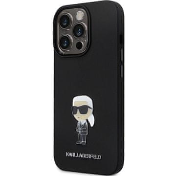 Karl Lagerfeld Karl Lagerfeld Silikonska Futrola Za Iphone 14 Pro Max Ikonik S Metalnim Logom