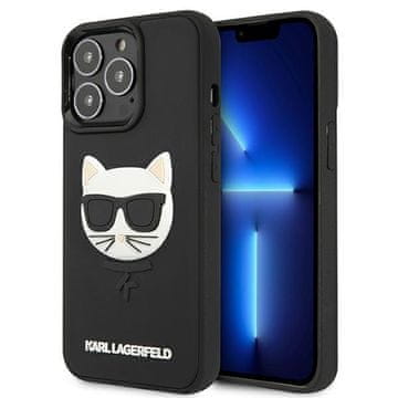 Karl Lagerfeld Navlaka Karl Lagerfeld 3D Rubber Choupette za iPhone 13 / 13 Pro - Crna