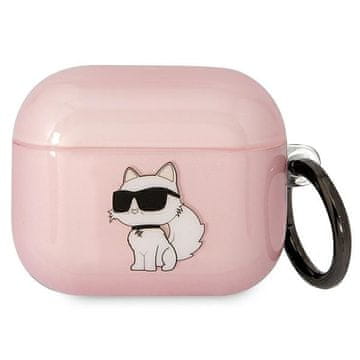 Karl Lagerfeld Karl Lagerfeld etui za AirPods 3, Ikonik Choupette, roza