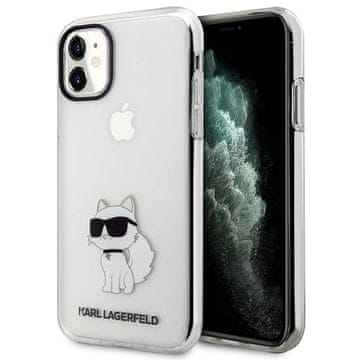Karl Lagerfeld Ikonik Choupette maskica za iPhone 11 prozirna