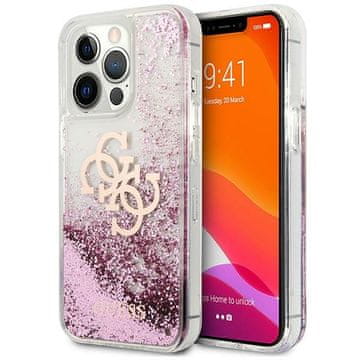 Guess Big Liquid Glitter Pink maskica za iPhone 13 Pro Max