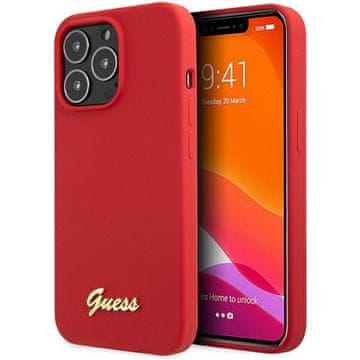 Guess Silikonska maskica za iPhone 13 Pro Max crvena