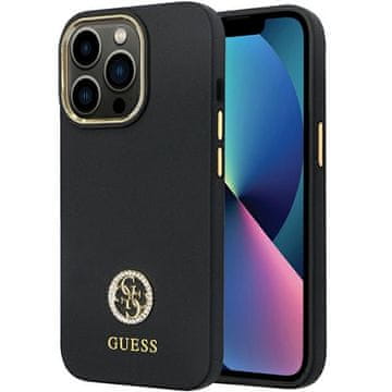 Guess Silikonska maskica za iPhone 13 Pro, crna, sa šljokicama