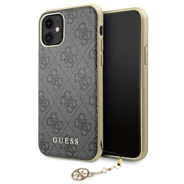 Guess iPhone 11 tvrda maska 4G privjesci sivi