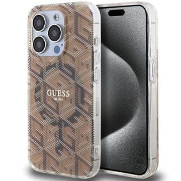Guess Futrola za iPhone 15 Pro MagSafe smeđa