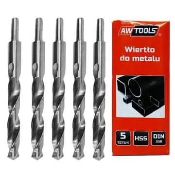 AW Narzędzia Awtools svrdlo za metal bijelo 19,0 mm/5 kom. valjano