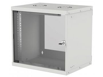 Intellinet Stenska ormar 19" jednodelni 9U - 540(š) x 487(v) x 400(d) mm, svijetlosiva