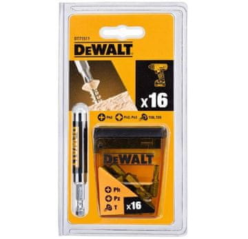 Dewalt set bitova + drška 16 komada.
