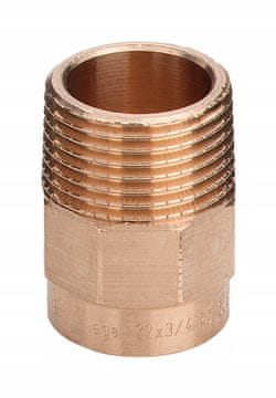 Viega Mjedena spojnica cu nipel za lemljenje 15mm x 3/4 Viega