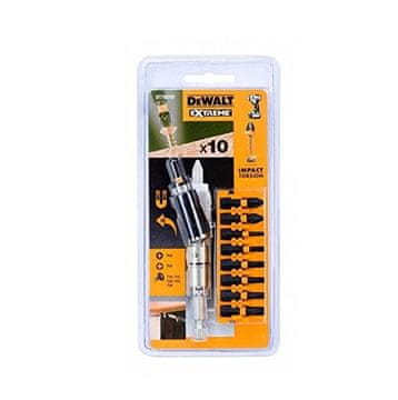 Dewalt set torzijskih bitova od 10 dijelova + okretna ručka 20