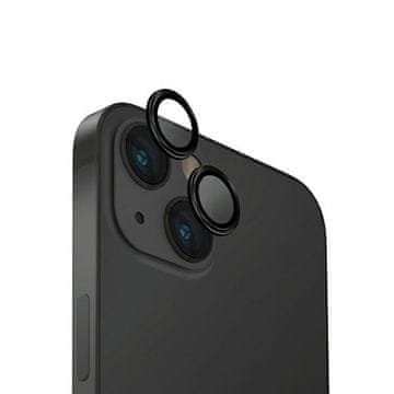 UNIQ Kaljeno staklo za iPhone 15 Optix leća s aplikatorom crno
