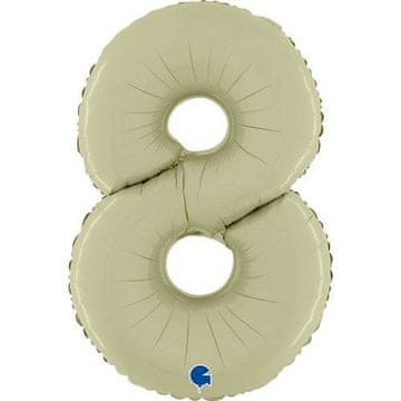 Grabo Folija balon broj 8, satensko maslinaste boje, 66 cm