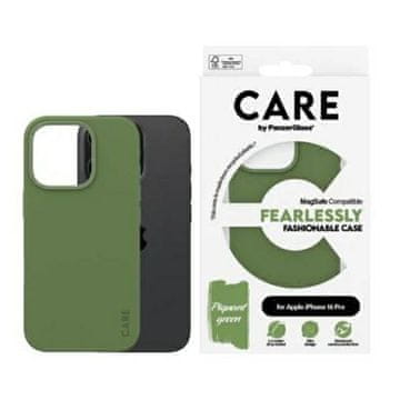 PanzerGlass CARE by modna maskica za iPhone 16 Pro 6.3" zelena MagSafe 1386