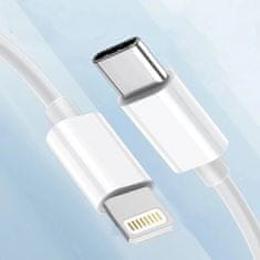 USB-C na Lightning kabel za Apple iPhone, iPad iPod, 20W, 2 m, kutija, bijela