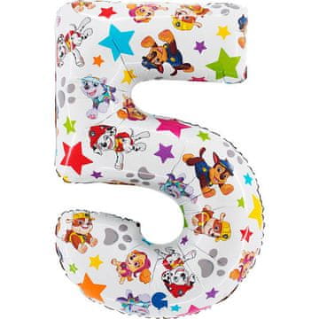 Grabo Folija balon broj 5, Paw Patrol, 66 cm