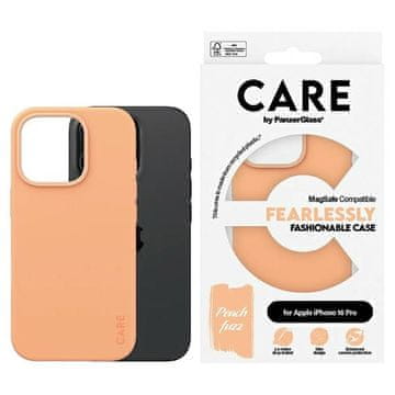 PanzerGlass CARE by Fashion maskica za iPhone 16 Pro 6.3" breskva/breskvasta MagSafe 1390