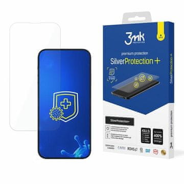 3MK iPhone 14 Plus srebrna zaštitna+ antimikrobna folija za mokro postavljanje