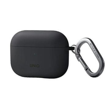 UNIQ Futrola za AirPods Pro 2 s kukicama za uši, siva, silikonska
