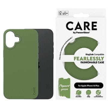 PanzerGlass CARE by modna maskica za iPhone 16 Plus 6.7" zelena MagSafe 1387