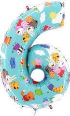 Grabo Folija balon broj 6, Peppa Pig, 66 cm