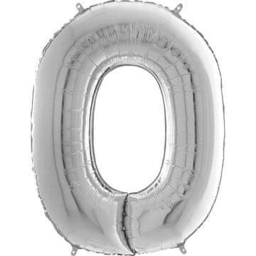 Grabo Folija balon broj 0 srebrni - 102 cm
