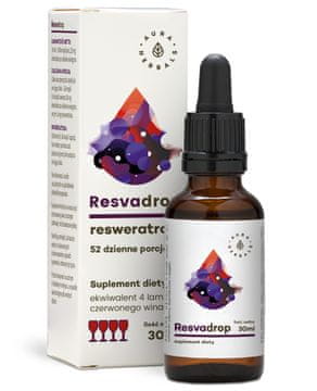 Aura Herbals Resvadrop Resveratrol 30 ml kapi 1 kom.