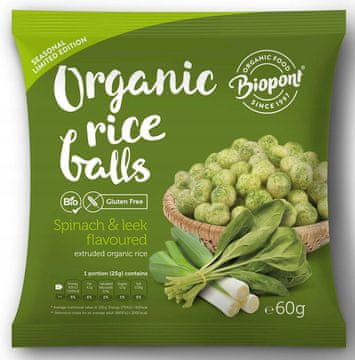 BE Rižini čips bez glutena sa špinatom i porilukom