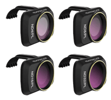 Sunnylife Set od 4 filtera s kućištem u sivoj boji s polarizacijom ND-PL 4 / 8 / 16 / 32 za DJI Mavic Mini / 2 / SE