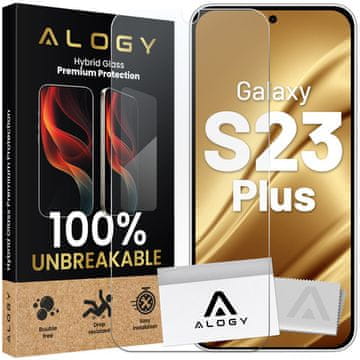 Nelomljivo staklo za Samsung Galaxy S23 Plus za hibridni ekran Flexi Glass 9H futrola prilagođena ravnom ekranu