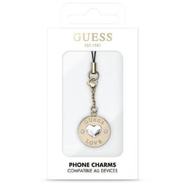 Guess Guess Gucpmhgld Privjesak S Dijamantima U Obliku Srca Za Apple Mobilne 13 14 15