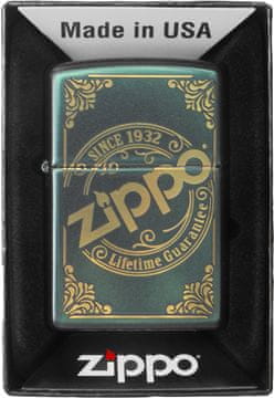 Zippo upaljač s laserskim graviranjem iridescentnog logotipa 60005527