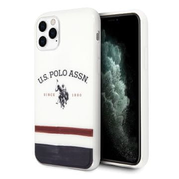 U.S. Polo Assn. Bijela trobojna maskica za iPhone 11 Pro Max US Polo
