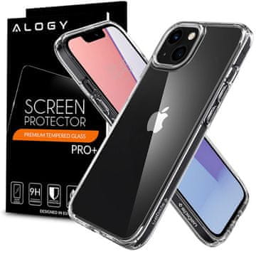 Spigen Ultra Hybrid maskica za Apple iPhone 13 Mini kristalno prozirna + staklo