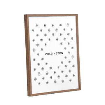 Nikcorp Okvir za slike i postere, moderan tanki dizajn za zid, aluminijski s izgledom drva, zaštitno pleksi staklo, smeđi 40x50 cm