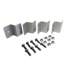 Nikcorp Set nosača za montažu solarnih panela, 4 komada, aluminijski Z-nosač za krov kampera, broda, jahte, prikolice, zid