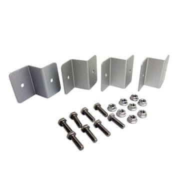 Nikcorp Set nosača za montažu solarnih panela, 4 komada, aluminijski Z-nosač za krov kampera, broda, jahte, prikolice, zid