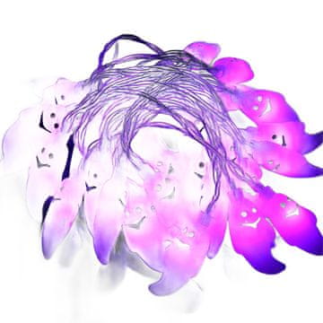 Nikcorp LED lampice duhovi za Halloween, svjetlosni lanac za vanjsku i unutarnju upotrebu, 30 LED dioda, šareno svjetlo s daljinskim