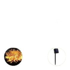 Nikcorp Solarna LED girlanda bršljan, 20 lampica, za vanjsku i unutarnju dekoraciju, umjetna zelena loza, 2 metra