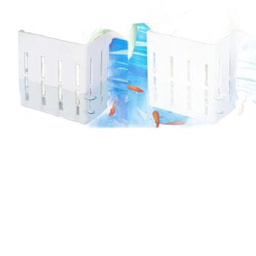 Nikcorp Držač za akvarijske biljke, set 4 kom, za uzgoj vodenih i poluvodenih biljaka, s vakuumskim čašicama i kukicama, bijeli