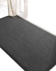 Nikcorp Otirač za vrata 90x150 cm, protuklizni i upijajući, za ulaz, hodnik i kuhinju, periv u perilici, tamno sivi
