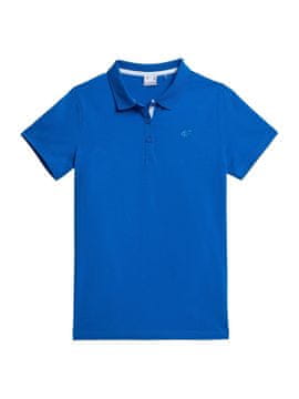 Nikcorp Ženska polo majica kratkih rukava, slim fit kroj za udobnost, pamučna s elastinom, ovratnik s 3 gumba, plava, vel. XS