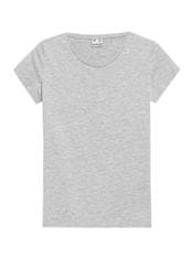 Nikcorp Ženska majica kratkih rukava za udobnost i stil, pamučna, regular fit kroj, okrugli izrez, siva, veličina XS